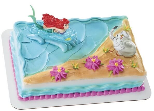 a birthday cake inspired by the little mermaid