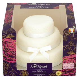 Elegant wedding cake in a box