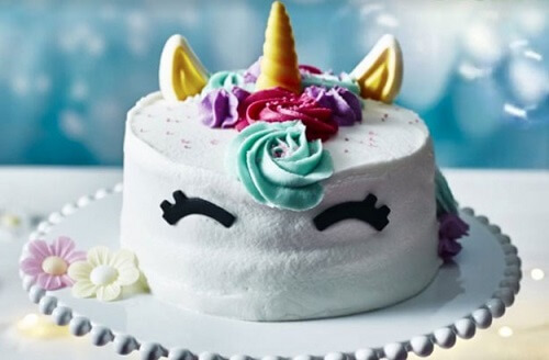 unicorn inspired ASDA cakes