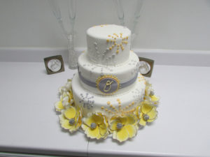 White wedding cake from Cake Plus